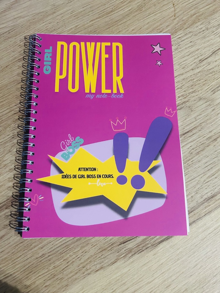 Petit carnet A5 " Girl Power"