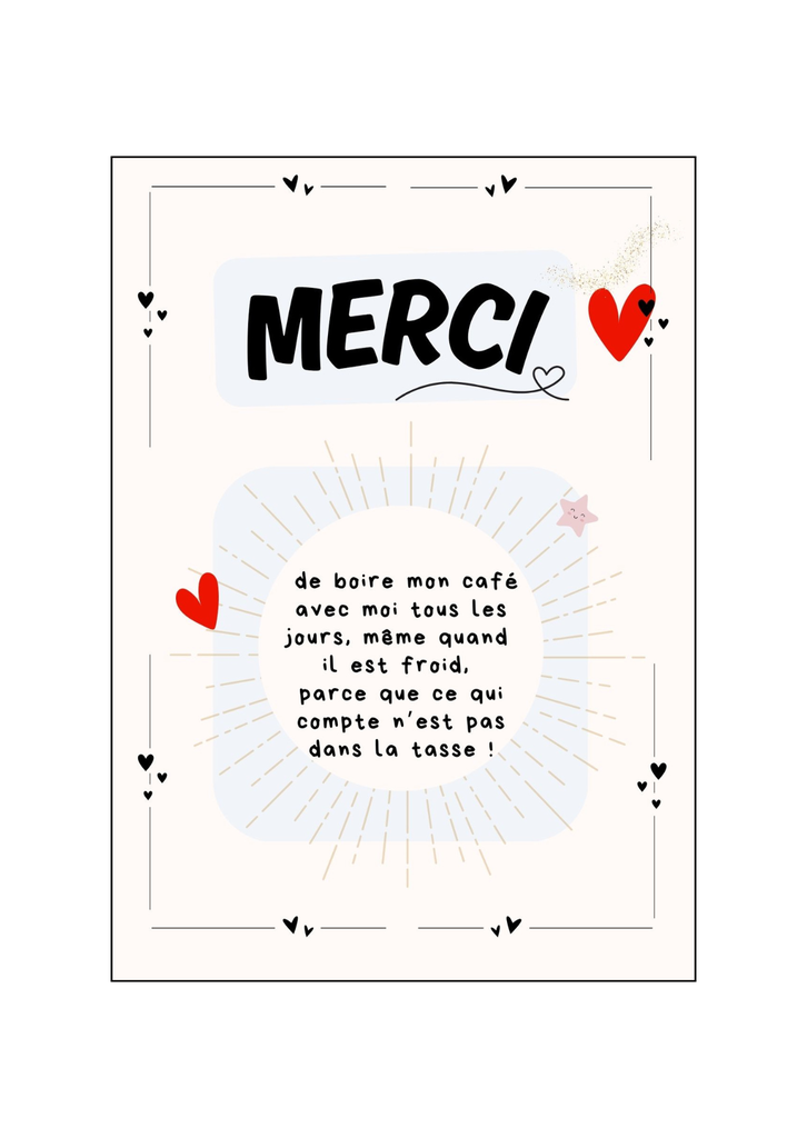 carte Merci de ...