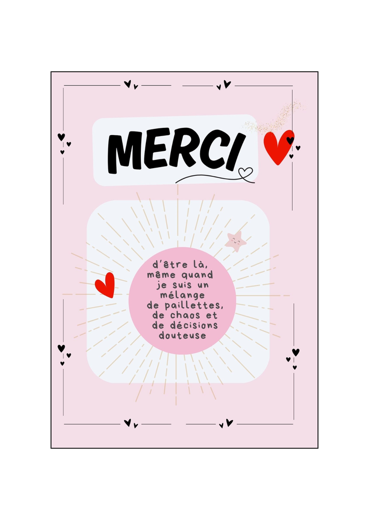 carte Merci de ...