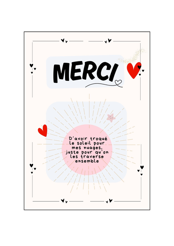 carte Merci de ...