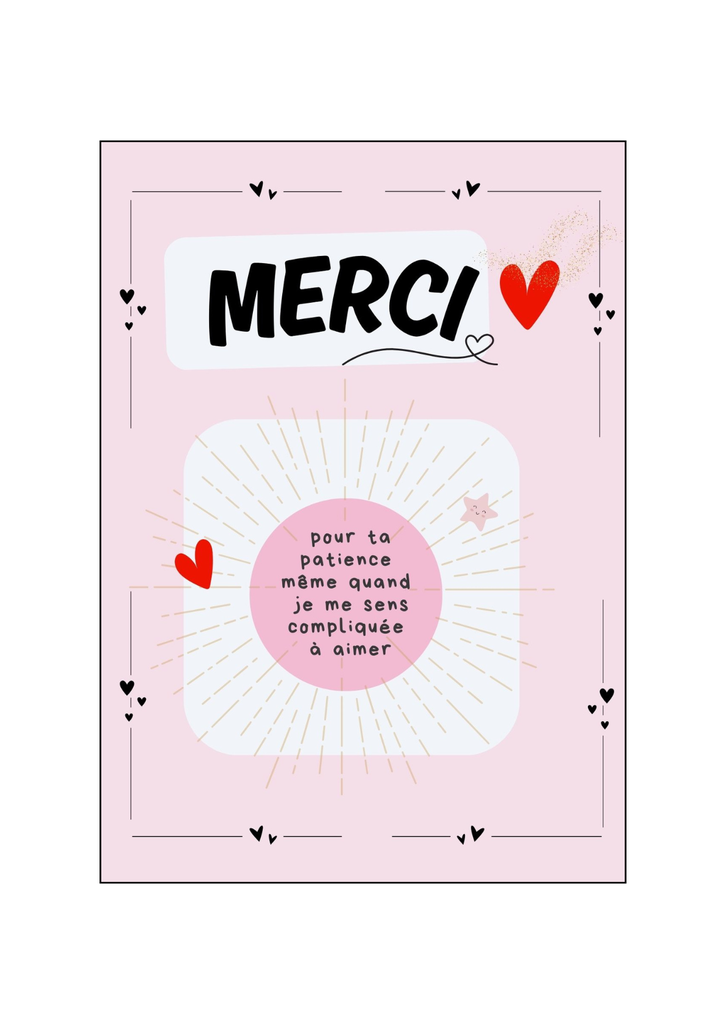 carte Merci de ...