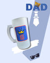 Verre à bière papa