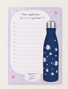 Gourde Isotherme bleu Girly