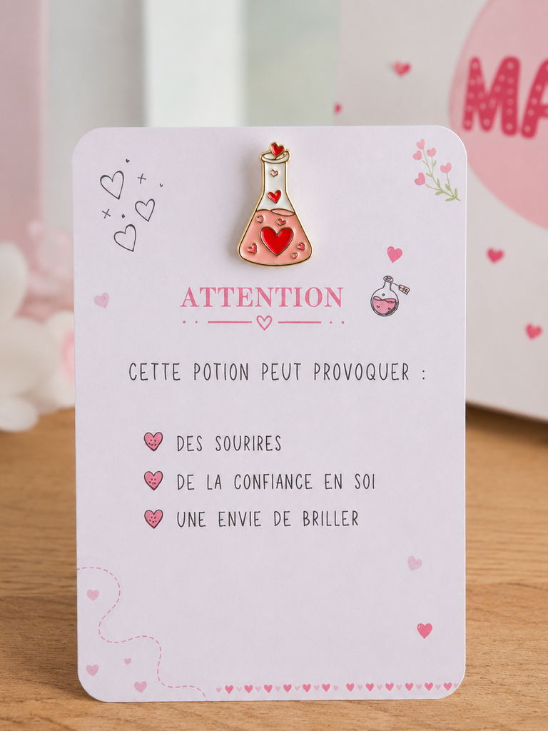 Carte d'attention – Potion Positive