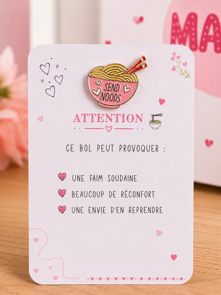 Carte d'attention - Send Noods
