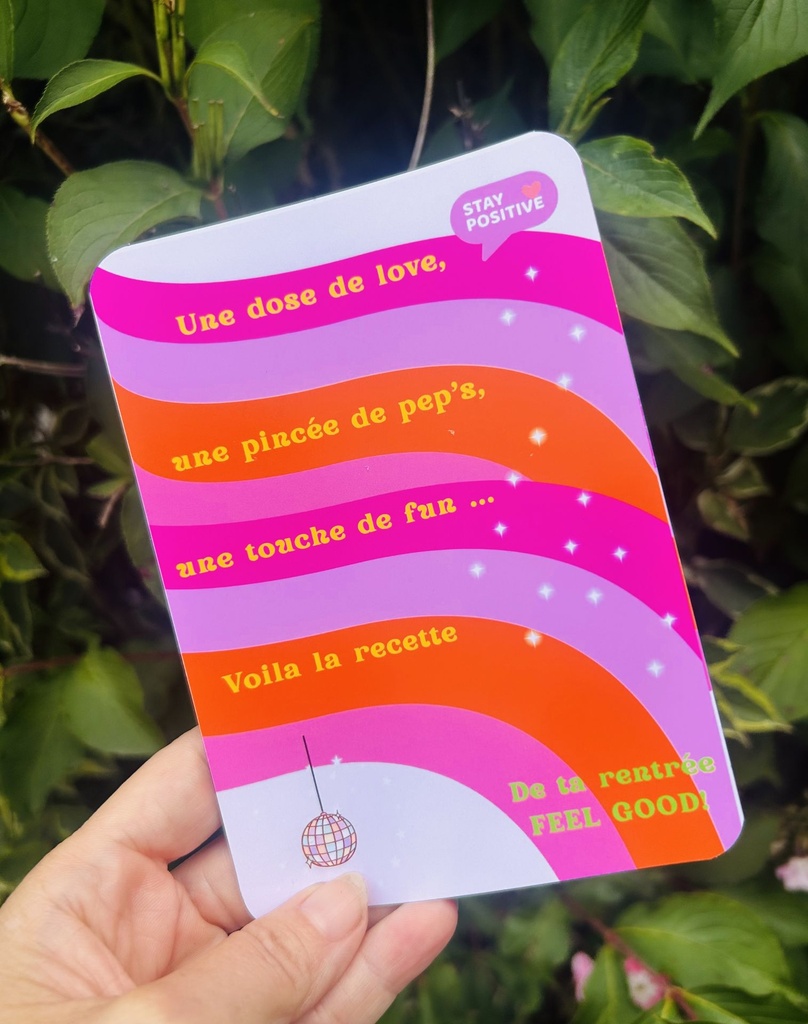 carte good vibes de la rentrée