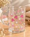 Tasse en verre – Mon petit cocon 🩷
