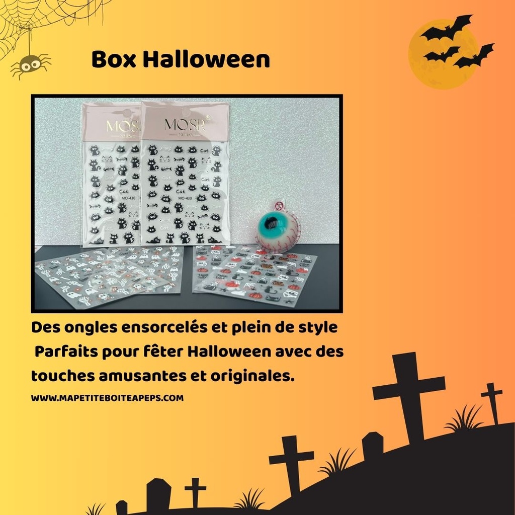Décorations d'ongles Halloween