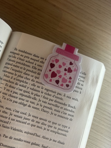 Marque-page magnétique plein d'amour