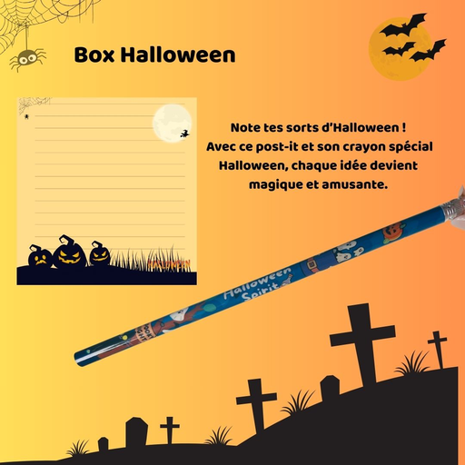 Post-it + crayon Halloween